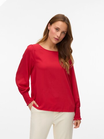 VERO MODA Blouse 'VMLYDIA' in Rood: voorkant