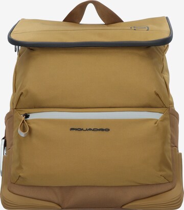 Piquadro Backpack 'Corner' in Yellow: front