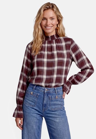 zero Bluse in Braun: Vorderseite