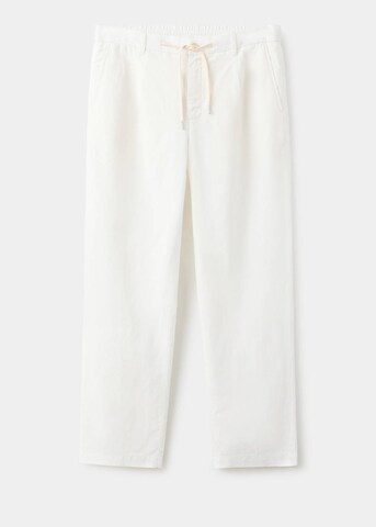 MANGO MAN Regular Pleat-Front Pants 'Sants' in White