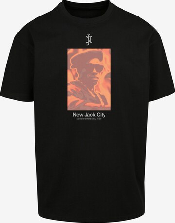 Maglietta 'New Jack City' di Mister Tee in nero: frontale