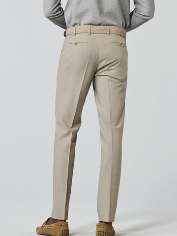 MEYER Regular Pleated Pants 'Roma' in Beige