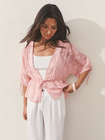 Next Blouse in Roze: voorkant