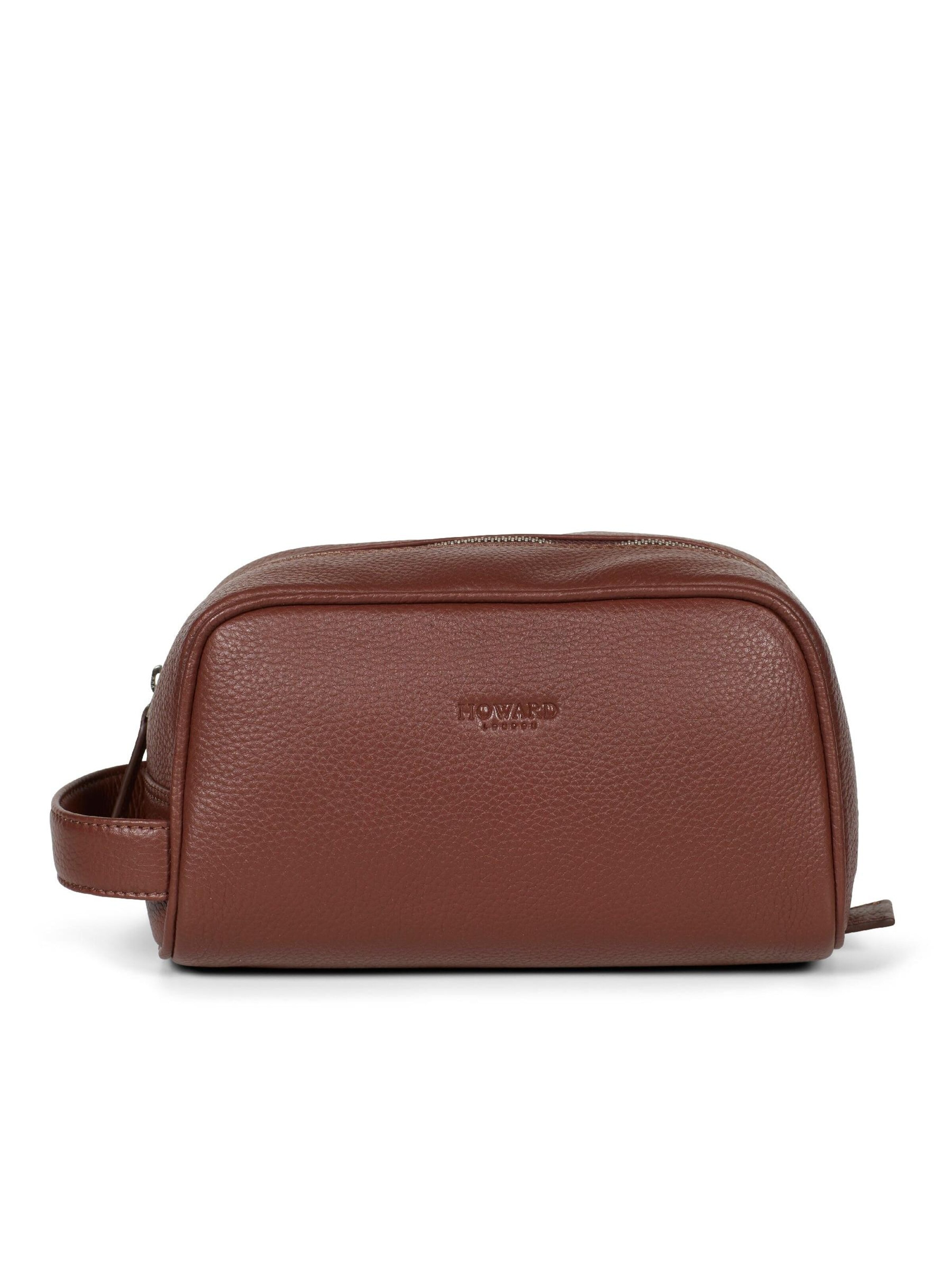 Trousses de toilette Howard London en marron : devant