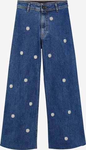 Desigual Wide Leg Jeans in Blau: predná strana