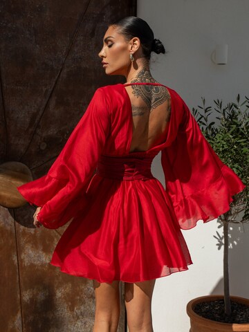 JIORO Kleid 'ESSENTIALS' in Rot