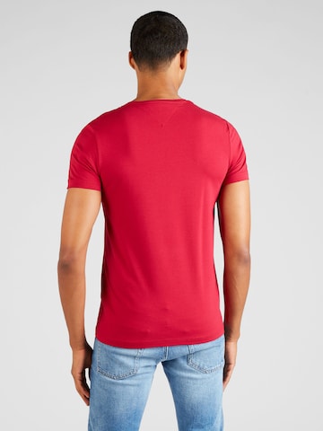 Slim fit Maglietta di TOMMY HILFIGER in rosso