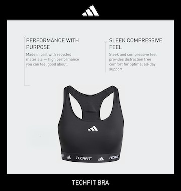 ADIDAS PERFORMANCE Bustier Biustonosz sportowy 'TECHFIT' w kolorze czarny