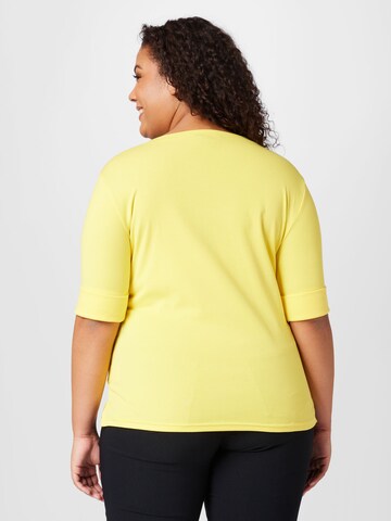 Lauren Ralph Lauren Plus - Camisa 'JUDY' em amarelo