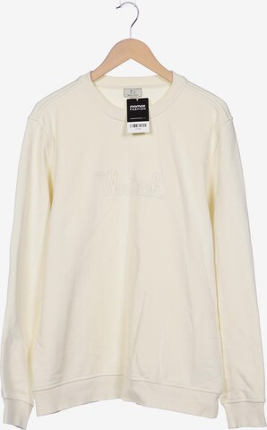 Woolrich Sweatshirt & Zip-Up Hoodie in XXL in White: front