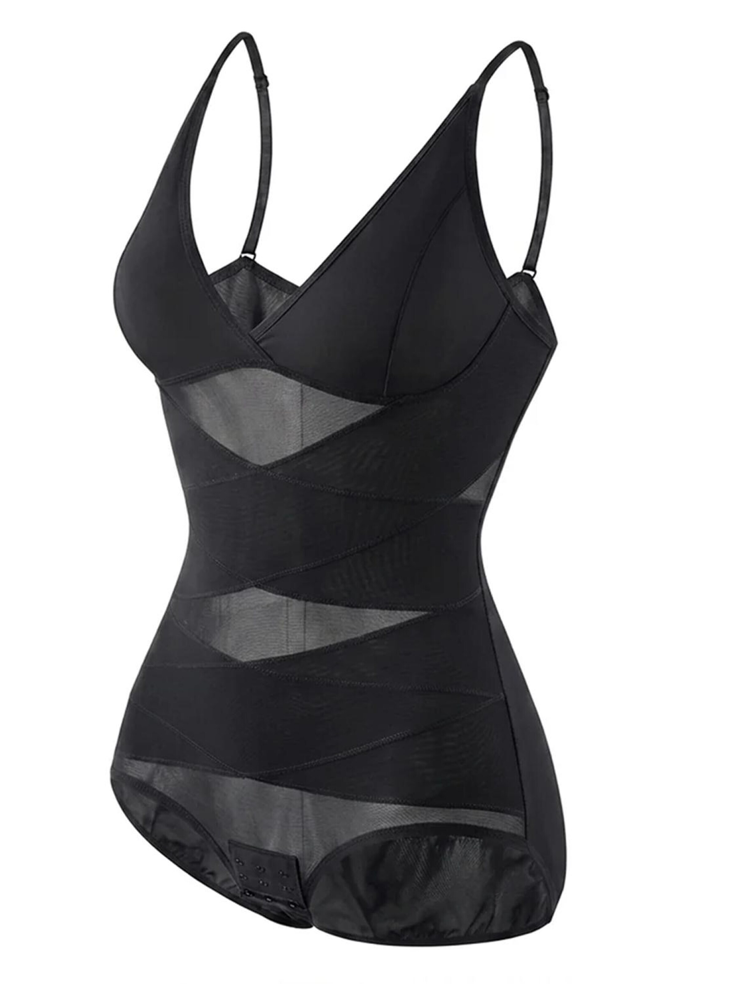 Shapetape Shapingbody 'Corrigerende bodysuit met verstelbare bandjes' in Zwart