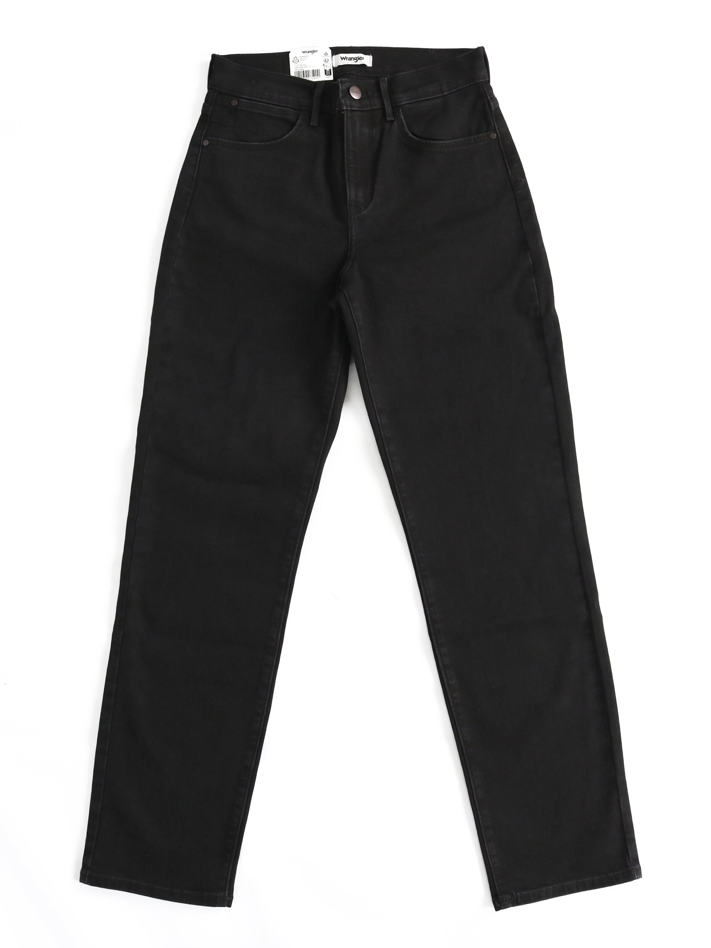 regular Jeans 'STRAIGHT DRAINPIPE' di WRANGLER in nero