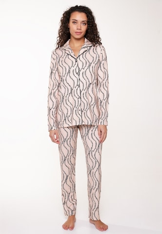 LingaDore Pajama in Beige: front