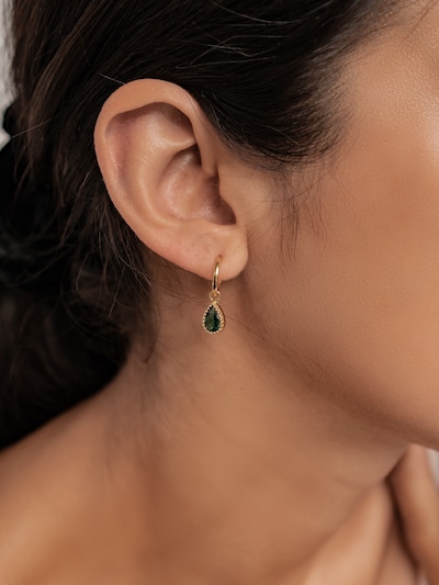 Hey Happiness Earrings 'May Birthstone' in Gold, Item view