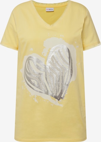 T-shirt MIAMODA en jaune : devant