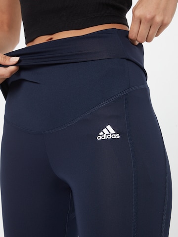 ADIDAS SPORTSWEAR Skinny Sporthose 'Designed To Move ' in Blau