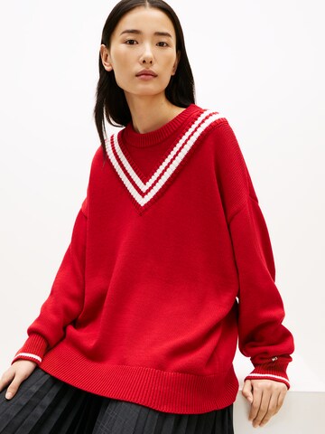 Pull-over TOMMY HILFIGER en rouge