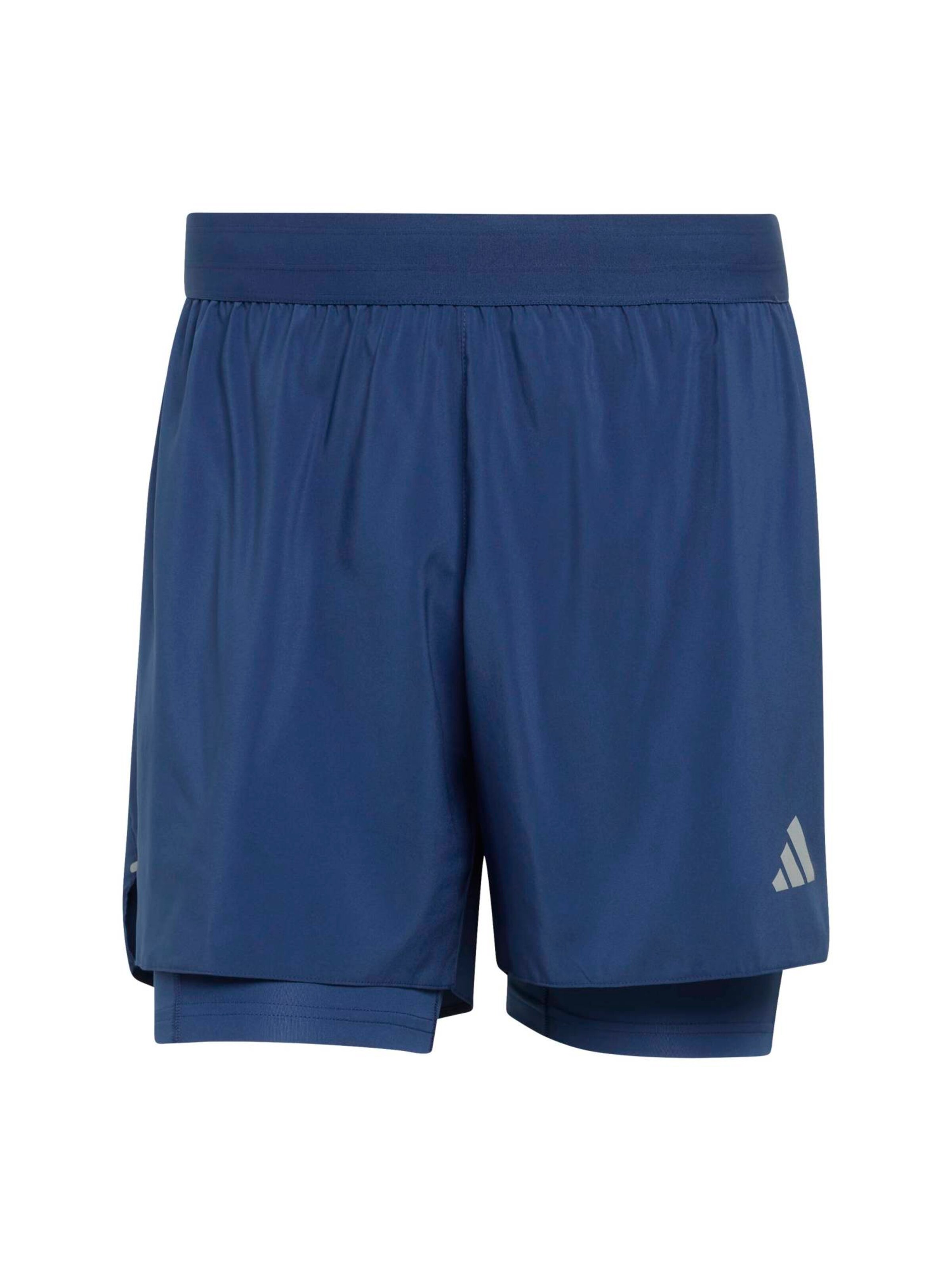 ADIDAS PERFORMANCE Calças de desporto 'Ess' em navy / cinzento / branco, Vista do artigo