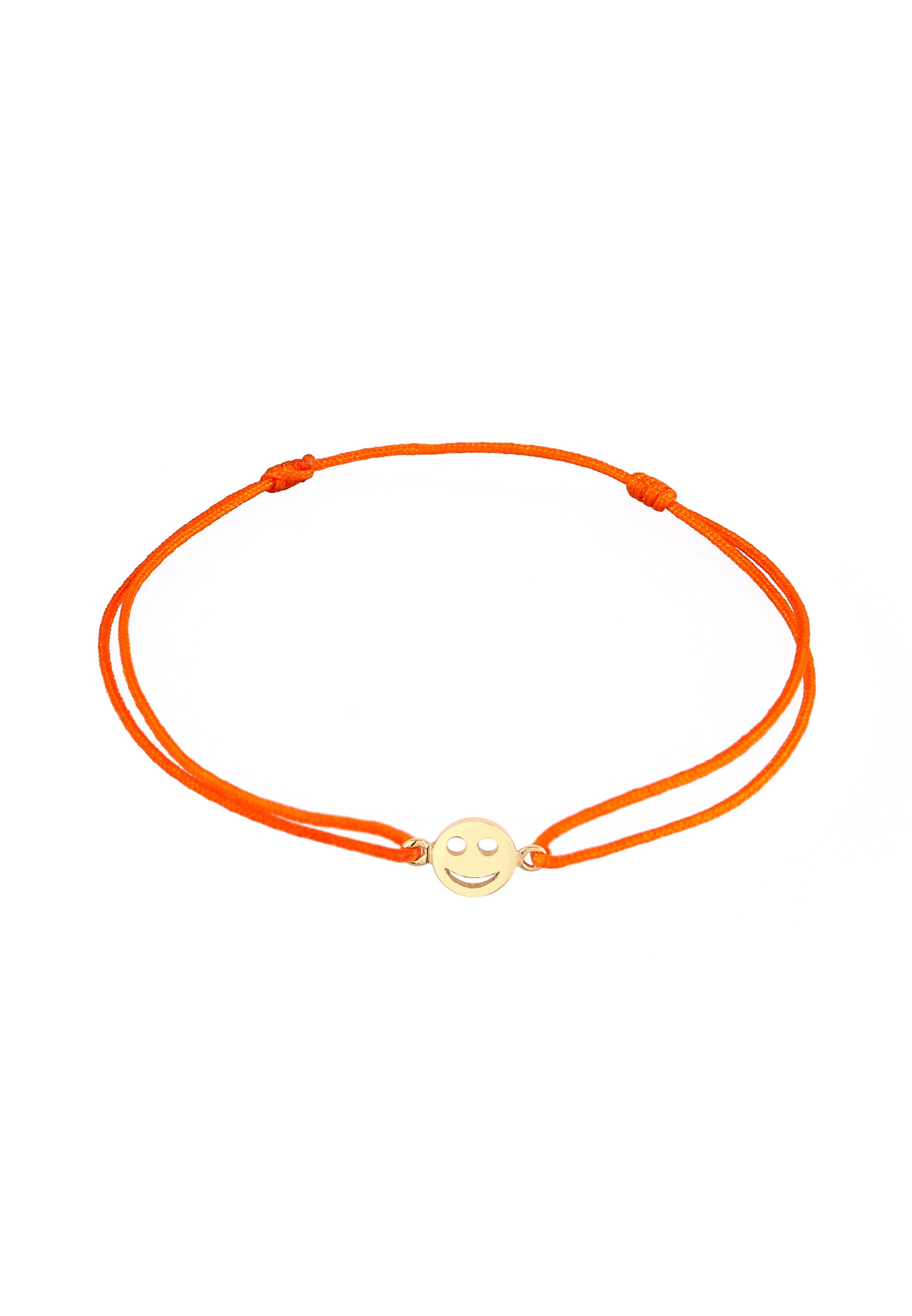 Bracelet 'Smiling Face' ELLI en orange : devant