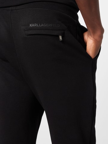 Karl Lagerfeld Tapered Παντελόνι σε μαύρο