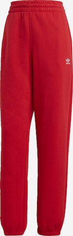 ADIDAS ORIGINALS Tapered Pants 'Essentials Fleece' in Red: front