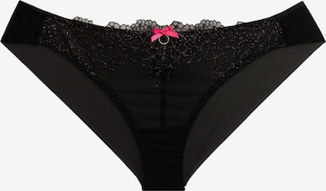 La Muel Lingerie Slip 'embroidery opal' in Black: front