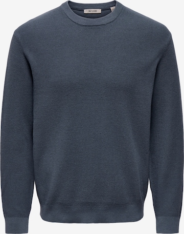Only & Sons Sweater 'ONSTony' in Blue: front