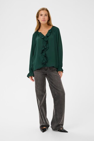 Kaffe Bluse in Grün
