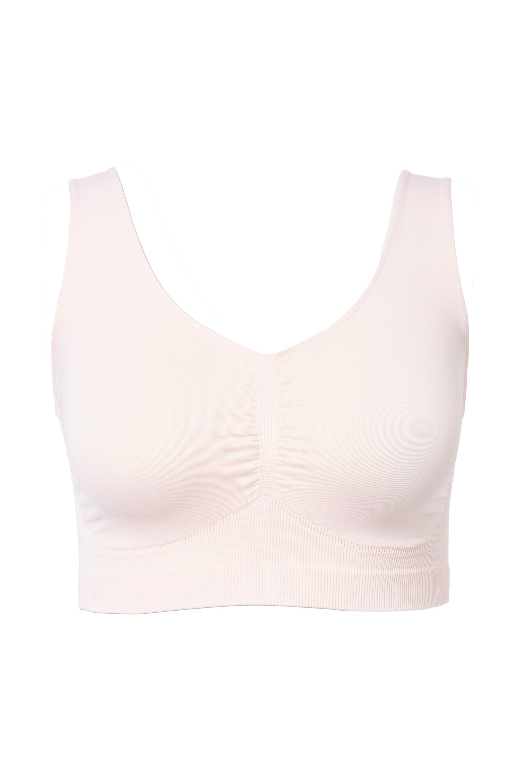 Ulla Popken Bustier BH in Roze: voorkant