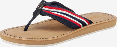 TOM TAILOR Varvastossut värissä marine / punainen / valkoinen, Tuotenäkymä