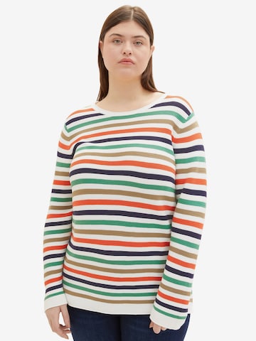 Tom Tailor Women + Pullover i hvid: forside