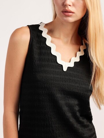 admas - Pijama 'ADMAS LUXURY Pijama Sin mangas Luxe Waves para Mujer' en negro