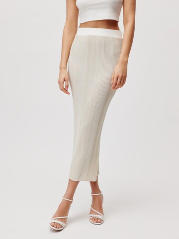 LeGer by Lena Gercke Rok 'Melika' in Beige: voorkant