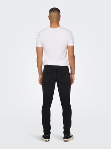 Slimfit Jeans 'LOOM' di Only & Sons in nero