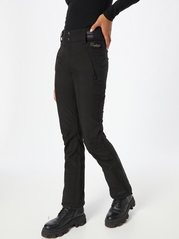 Regular Pantalon outdoor 'Lole' PROTEST en noir : devant