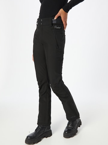 PROTEST Regular Outdoor Pants 'Lole' in Black: front