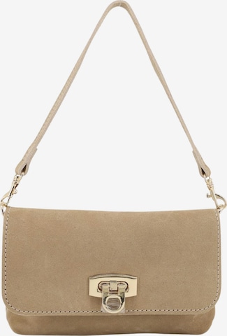 Brise Clutch 'Alessa Wild Leather' in Braun: Vorderseite