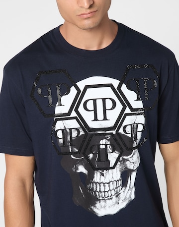 Philipp Plein - Camiseta 'Skull' en azul