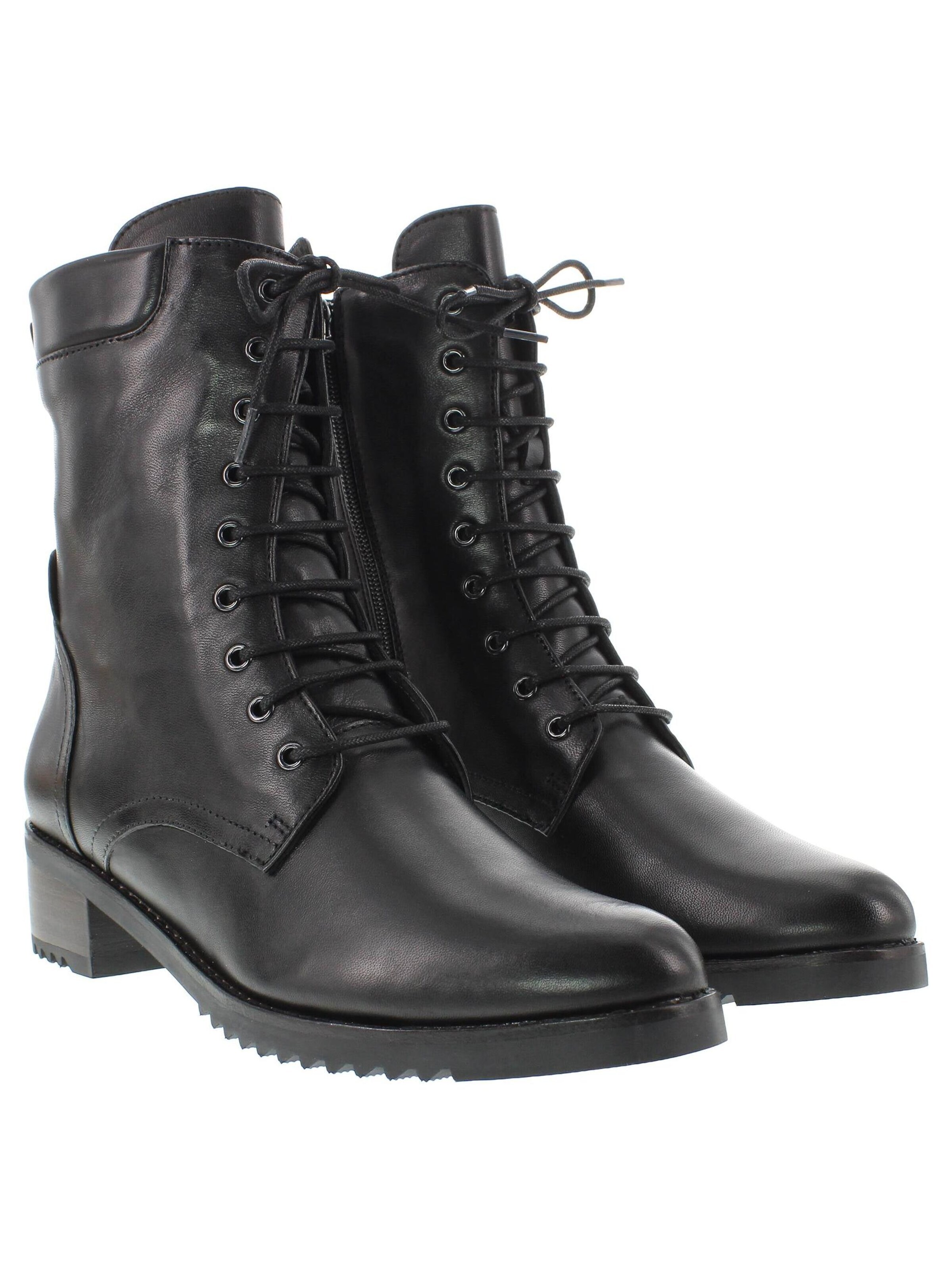 Everybody Schnürstiefelette 'BIONDA'‌‌ in Schwarz