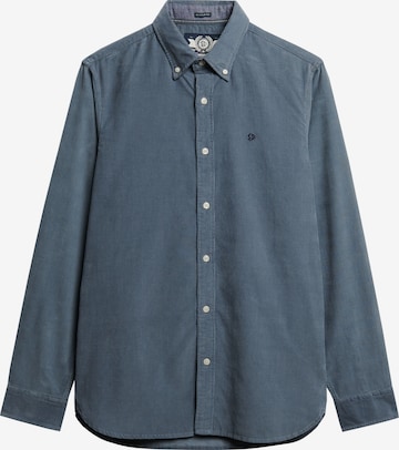 Coupe regular Chemise Superdry & Co en bleu : devant