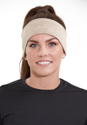 ENDURANCE Sports headband 'Nevier' in Brown: front