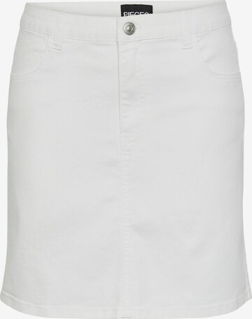 PIECES Skirt 'PEGGY' in White: front