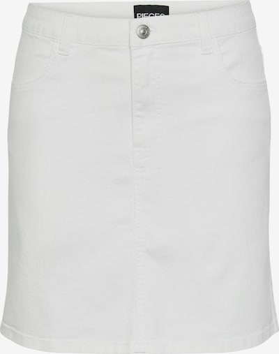 PIECES Jupe 'PEGGY' en blanc denim, Vue avec produit