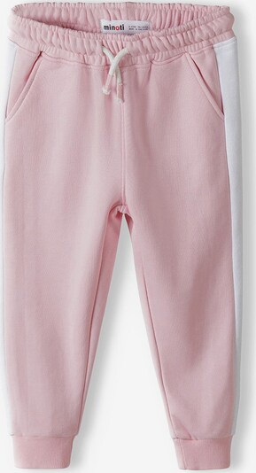 MINOTI Pants in Light pink / White, Item view