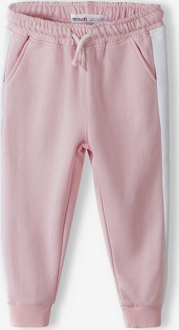 MINOTI Tapered Pants in Pink: front
