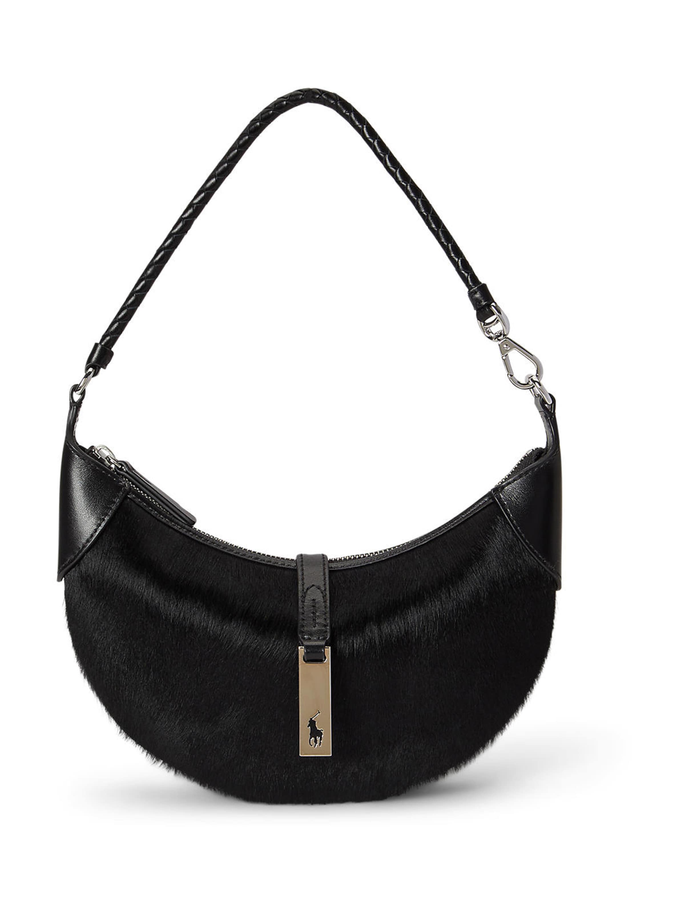 Borsa a spalla di Polo Ralph Lauren in nero: frontale