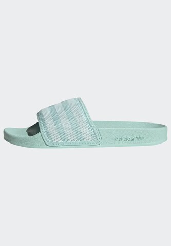 ADIDAS ORIGINALS Mules in Green: front