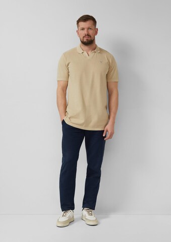 s.Oliver Men Tall Sizes Poloshirt in Beige