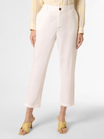 Franco Callegari Regular Pants in White: front