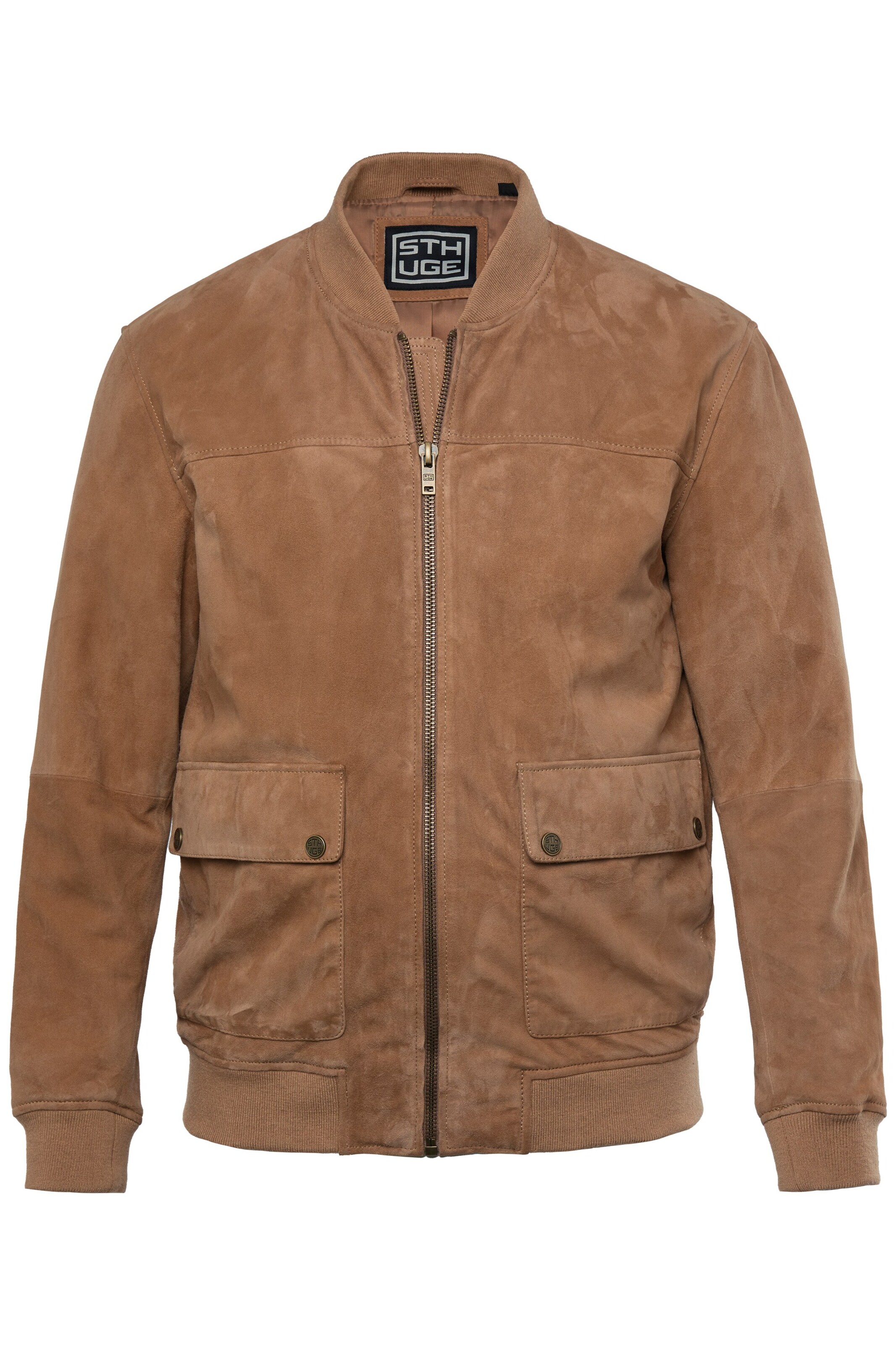 STHUGE Between-season jacket in Brown: front